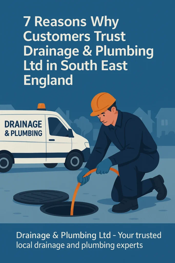 Drainage & Plumbing Ltd technician providing expert emergency plumbing and drainage services in South East England