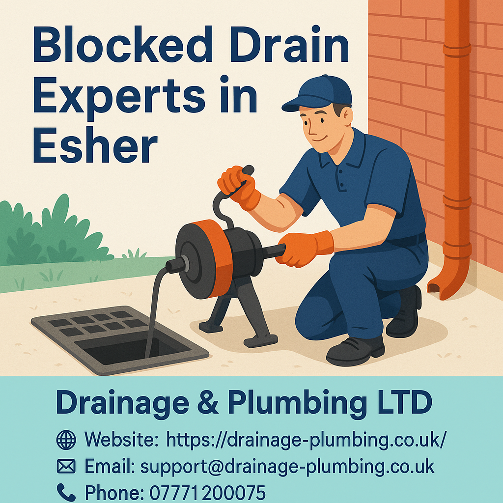  Blocked Drain Experts in Esher – Local Fast Response