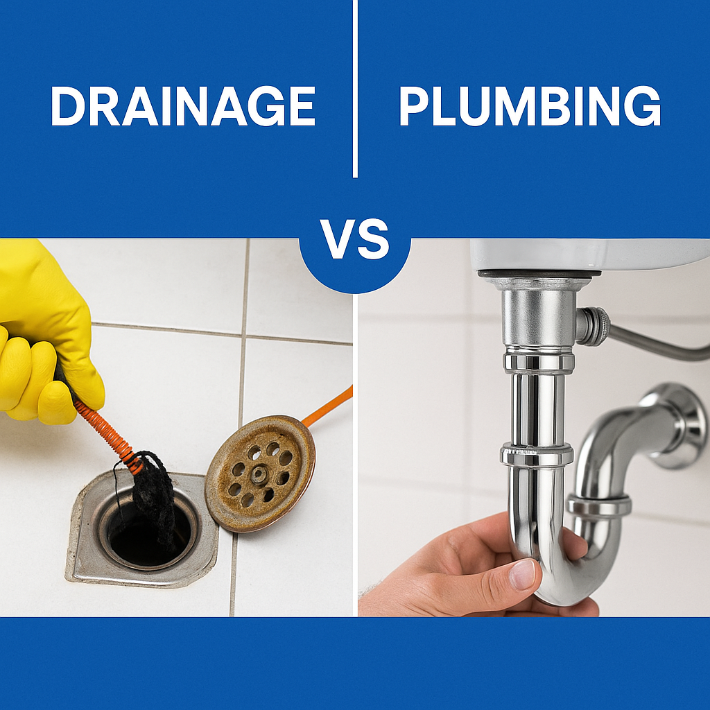 Drainage vs Plumbing: What’s the Difference and Who Should You Call?