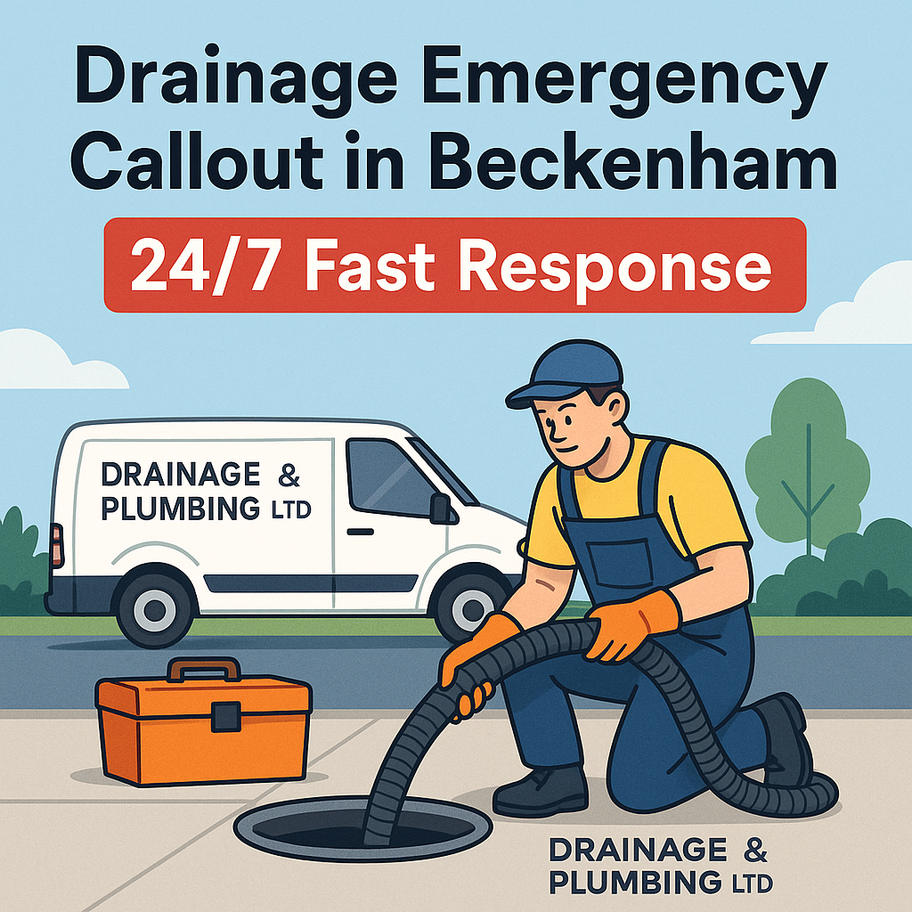 Drainage Emergency Callout in Beckenham – 24/7 Fast Response