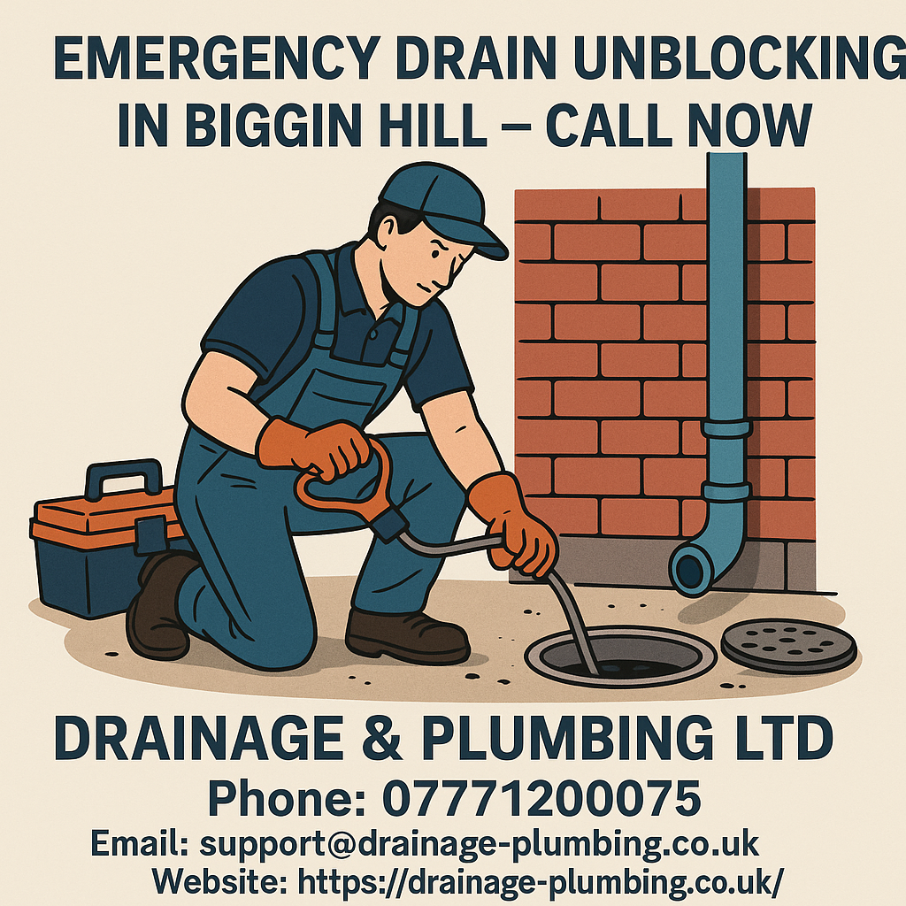 Emergency Drain Unblocking in Biggin Hill – Call Now