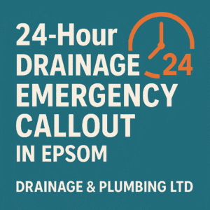 24-Hour Drainage Emergency Callout in Epsom by drainage & plumbing Ltd