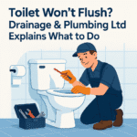 Toilet Won’t Flush? Drainage & Plumbing Ltd Explains What to Do