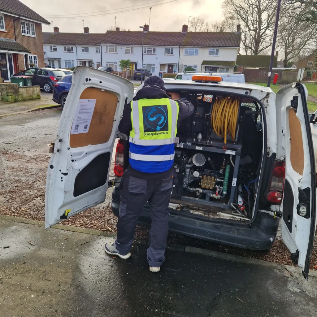 high pressure drain jetting clearing blocked drain