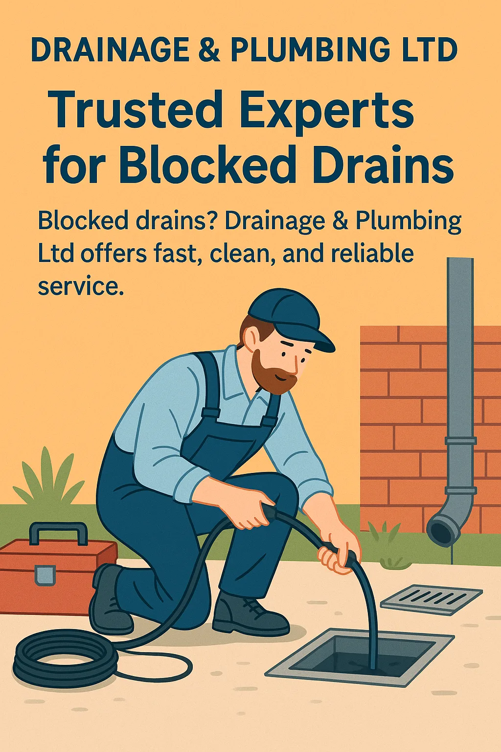 Drainage and Plumbing Ltd company logo representing local drainage experts serving Redhill and Surrey