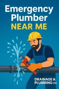 Emergency plumber near me repairing burst pipe – Drainage & Plumbing LTD
