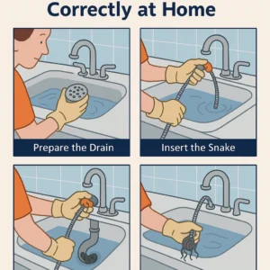 how to use a drain auger at home – step-by-step guide by Drainage & Plumbing LTD