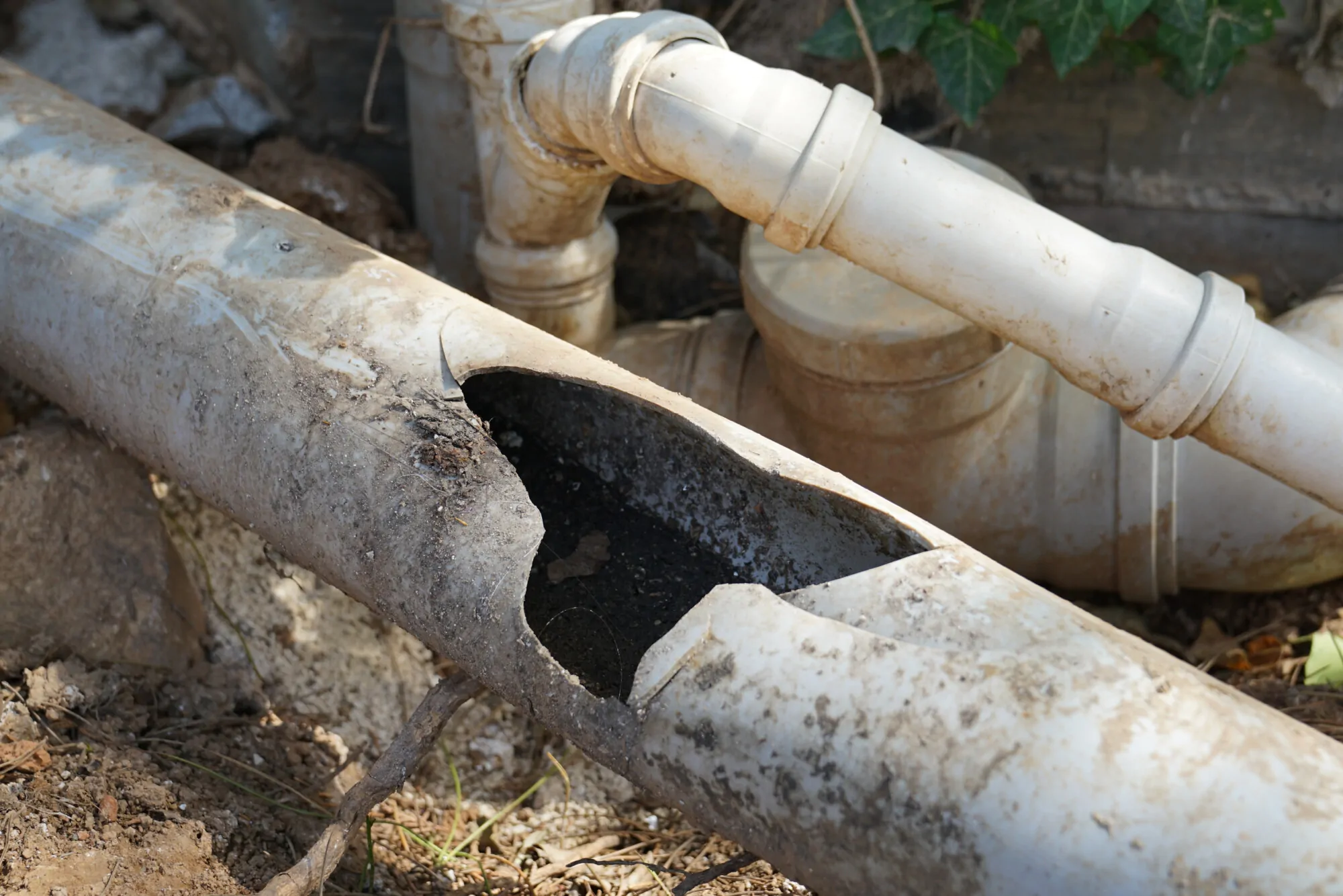 Broken Drain Pipe