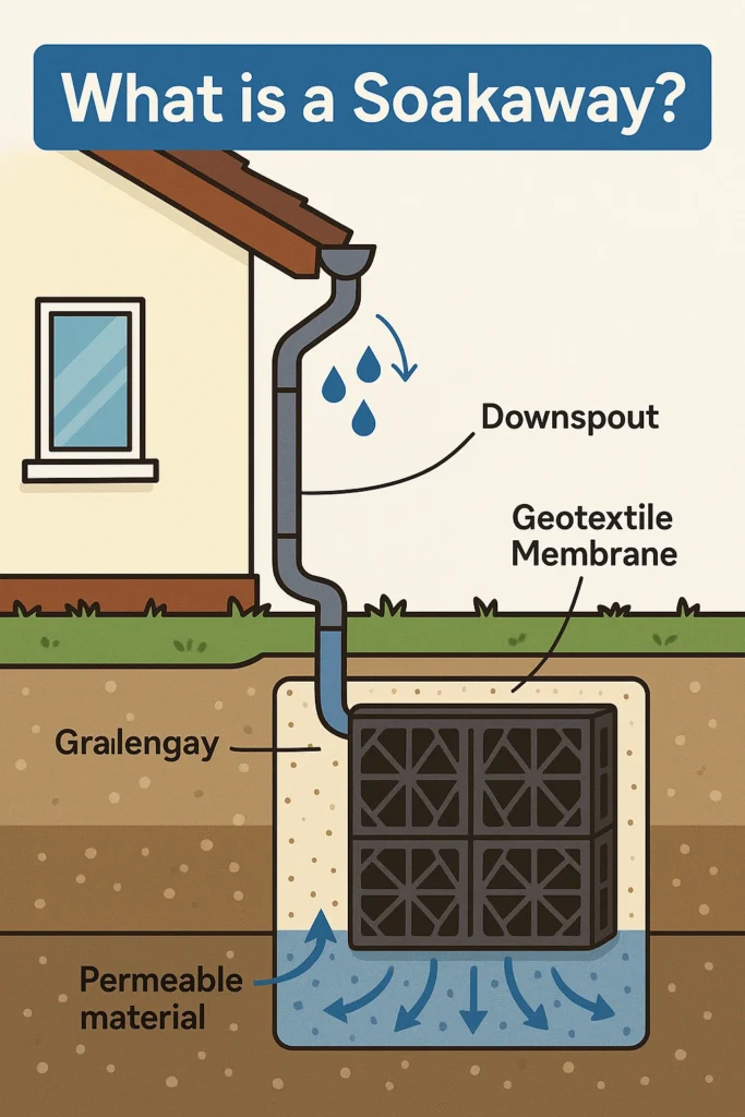 what is a soakaway installation by Drainage and Plumbing LTD in South East England