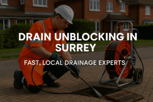 Drain unblocking in Surrey , Drainage&Plumbing Ltd