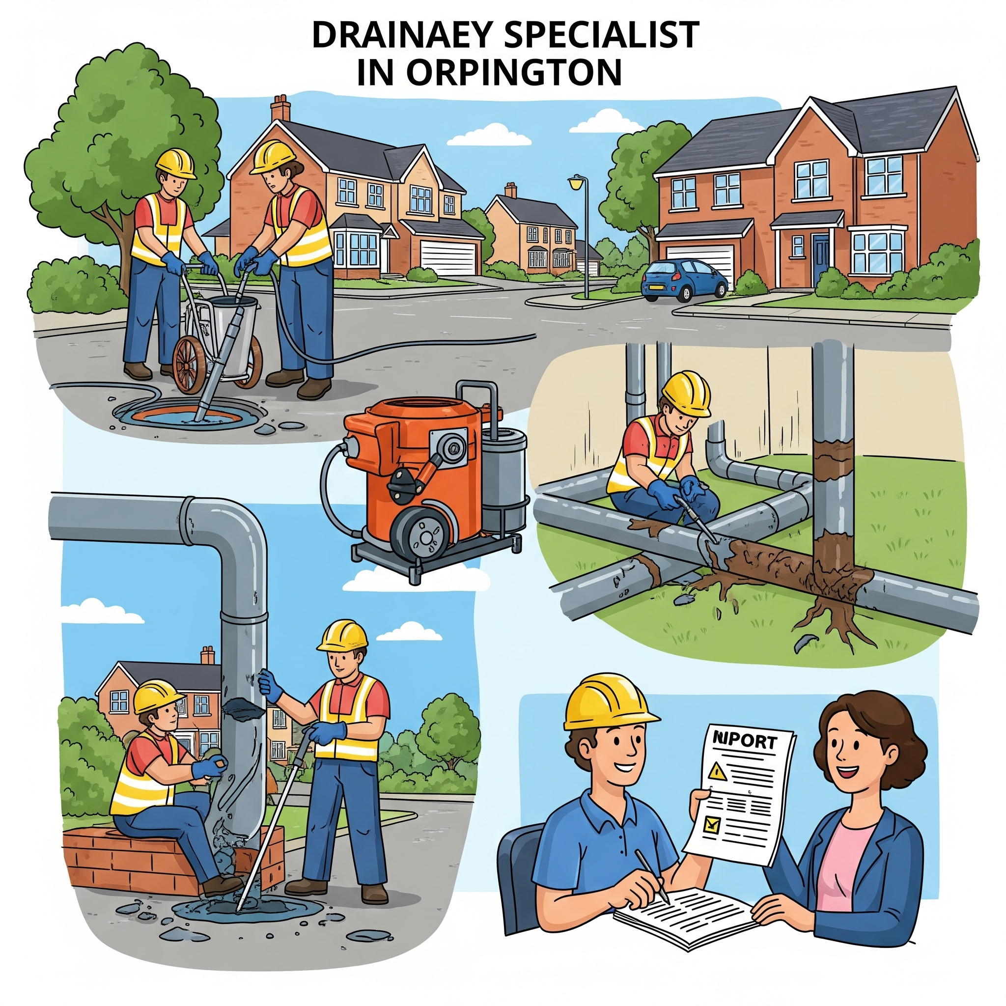 Orpington Drainage Specialist Services – Blockages, Repairs & Reports