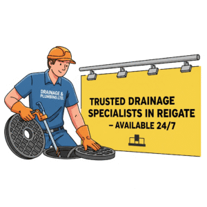 Trusted Drainage Specialists in Reigate – Available 24/7 Drainage&plumbing Ltd