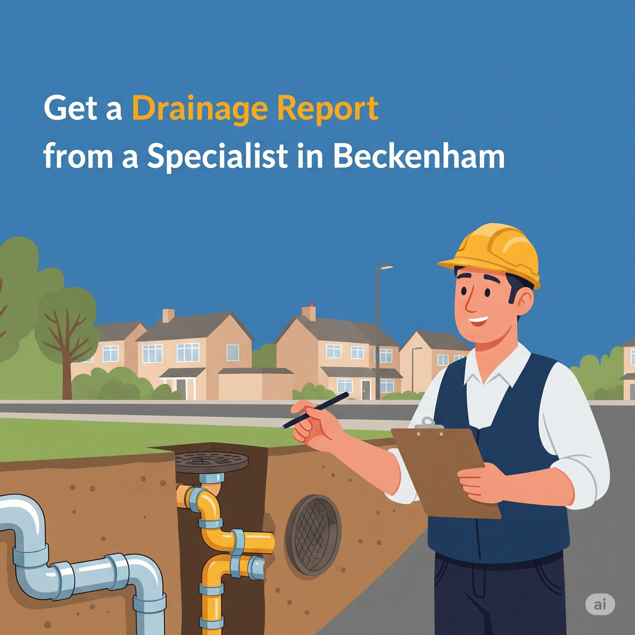 Get a Drainage Report from a Specialist in Beckenham