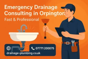 Emergency drainage consulting Orpington – 24/7 blocked drain and toilet services