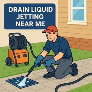 Drain liquid jetting near me by Drainage & Plumbing LTD