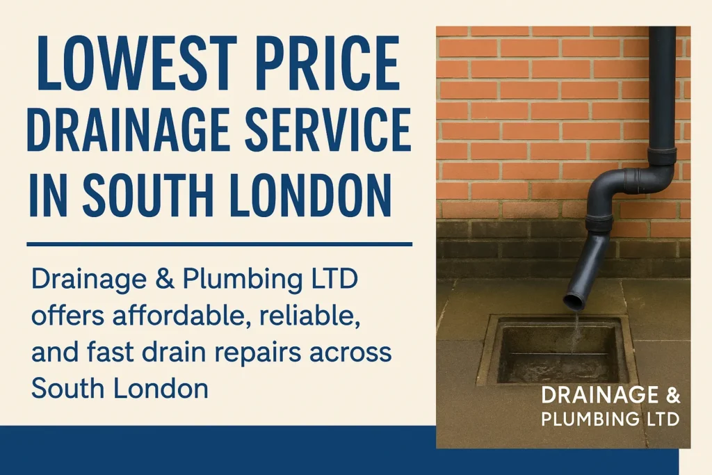 Lowest price drainage service in South London by Drainage & Plumbing LTD