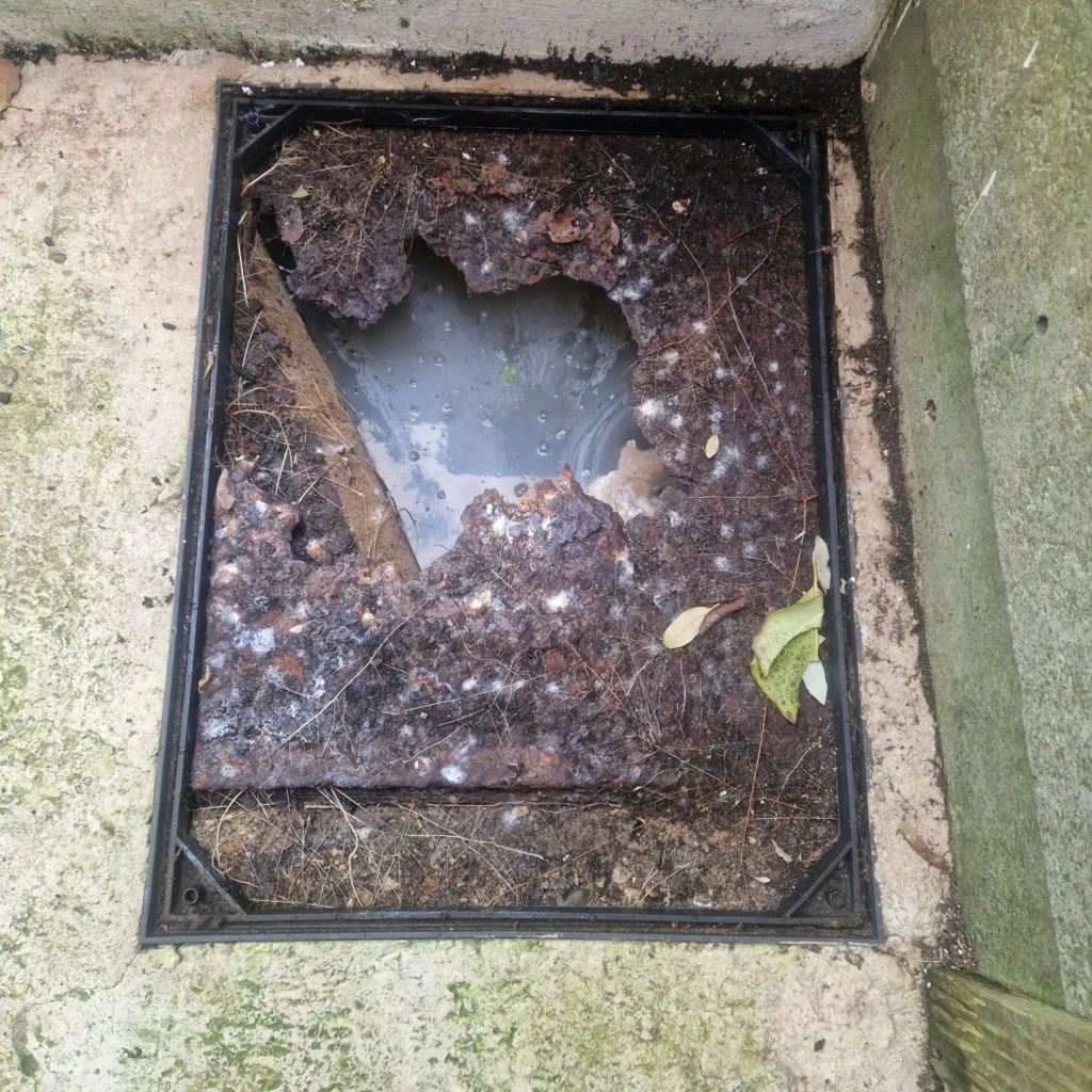 Drain jetting work carried out at a residential property in Epsom