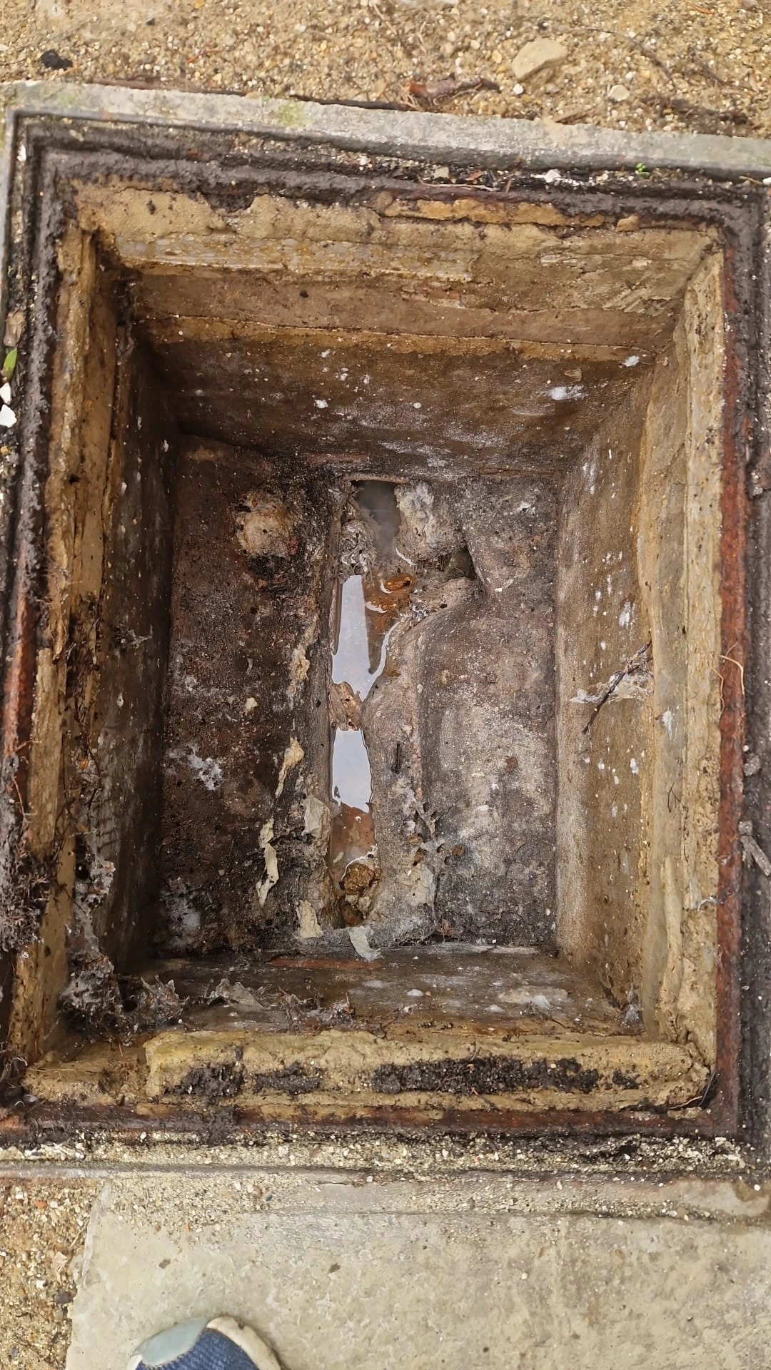 Professional drainage engineer performing CCTV survey to check for rats in drains access routes