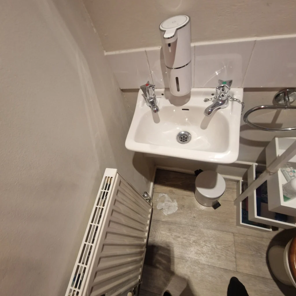 Hard water scale causing blocked drains in Carshalton SM5