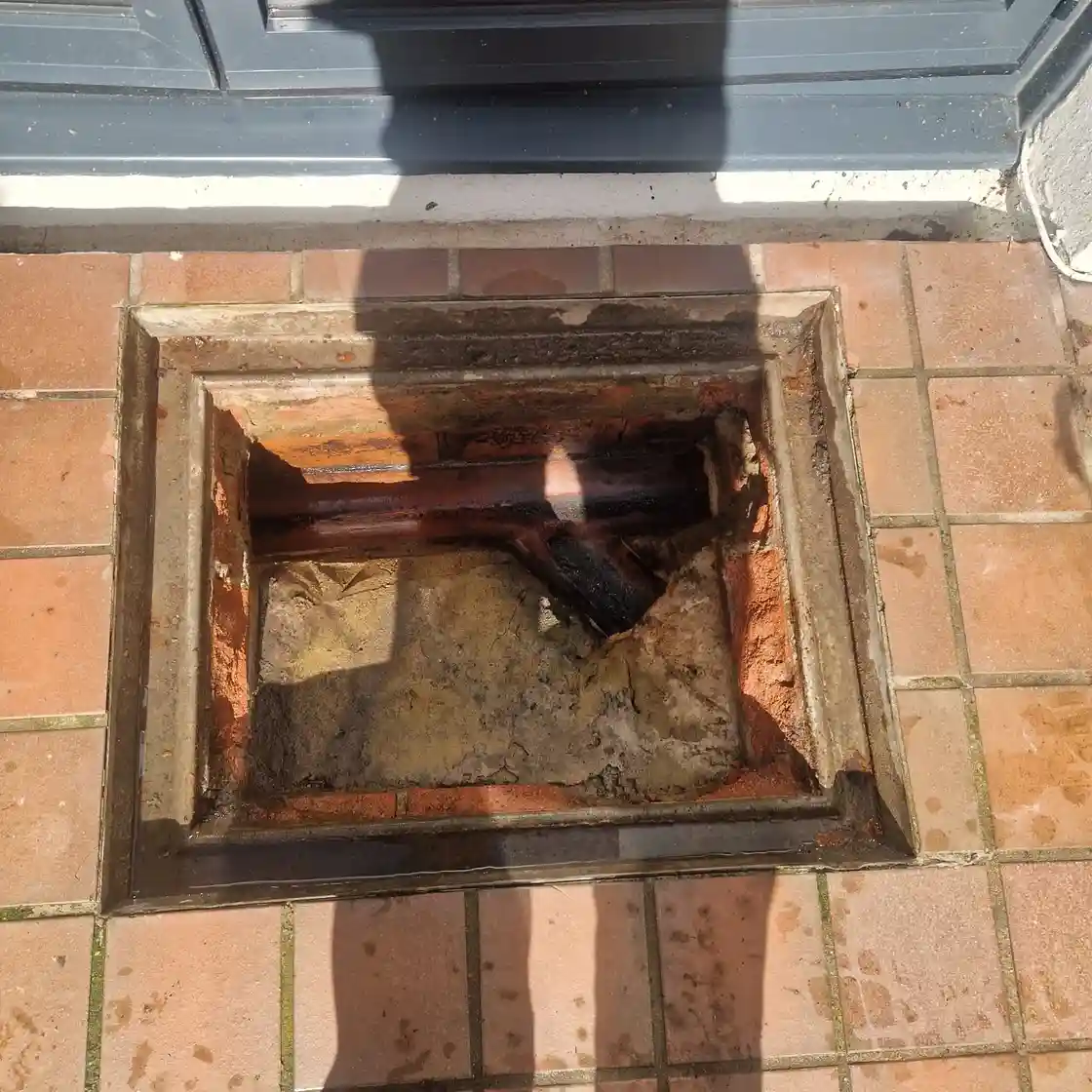 Clean inspection chamber after professional drain maintenance by Drainage & Plumbing Ltd