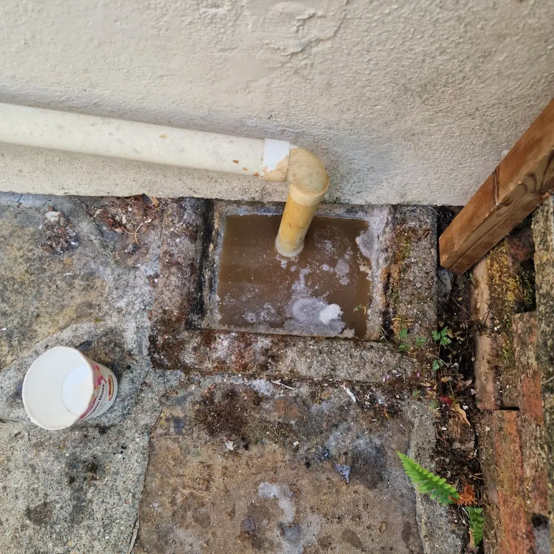Price breakdown chart showing typical drain unblocking costs for a grease blocked drain versus a collapsed pipe repair