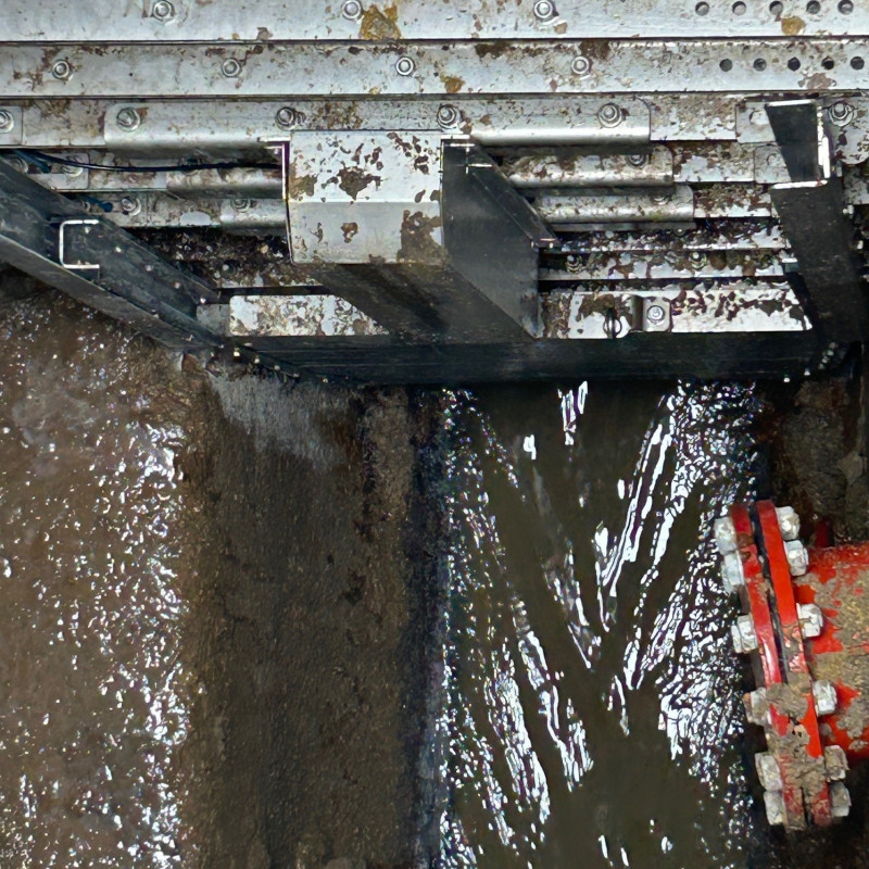 Sewage Spills & Sewer Flooding Across South London & Surrey: 2022-2025 9 Close-up of an underground sewer pipe discharging water