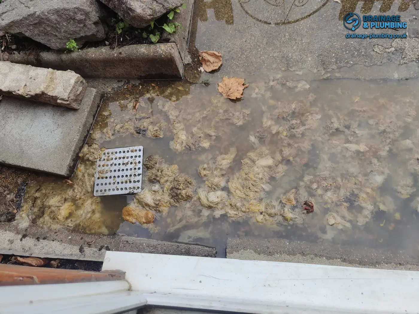 Drain Unblocking in Bromley: Fat and Grease Blockage Cleared 2 Fat and grease blocking an outside drain in Bromley